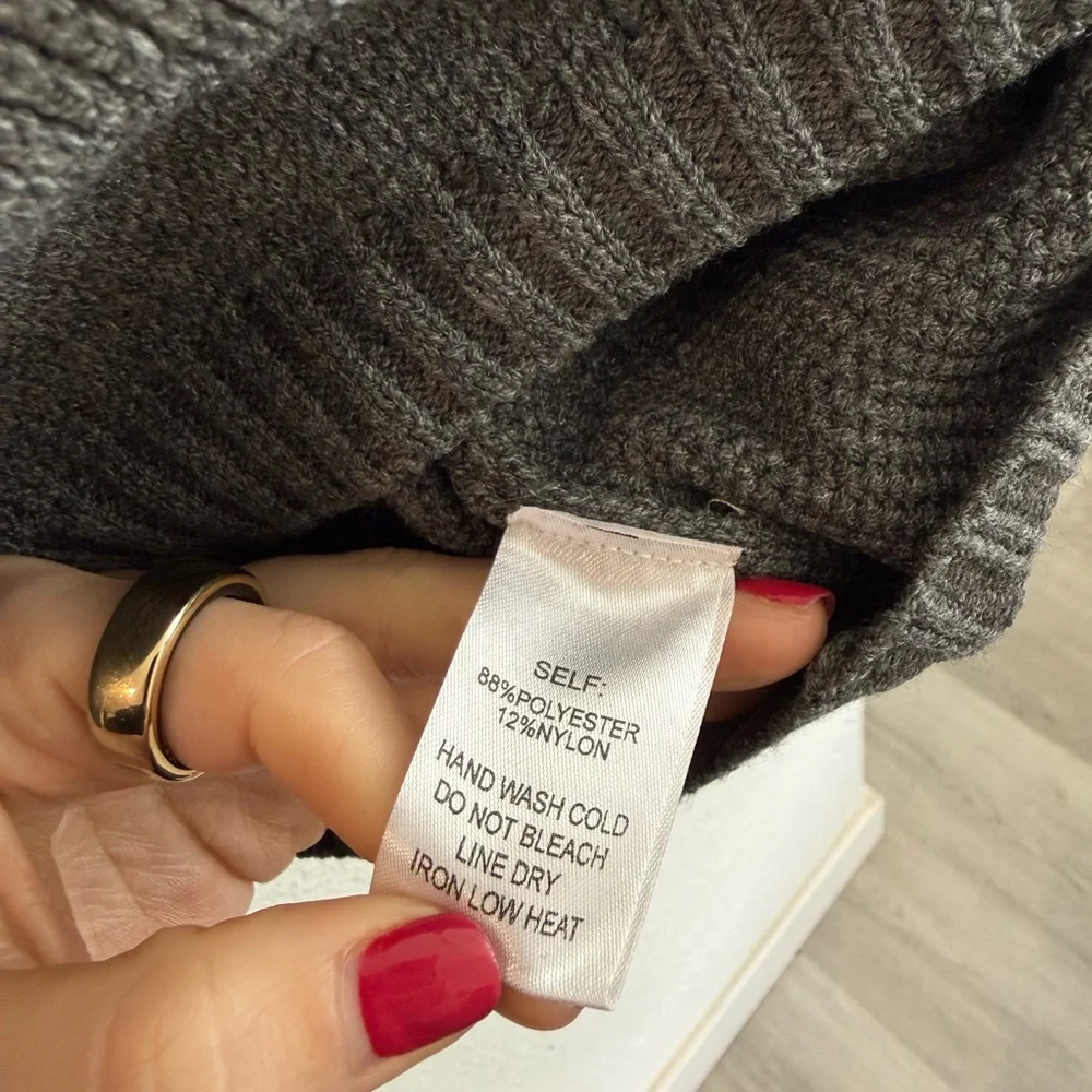 Vici Charcoal Turtleneck Sweater - Picture 4 of 4